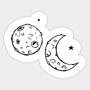 Moons Sticker